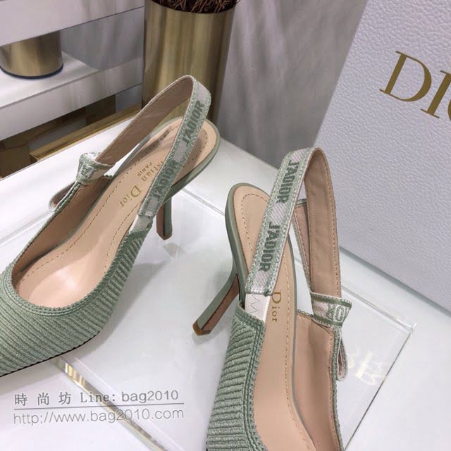 DIOR女鞋 迪奧2021專櫃新款Slingback鏤空刺繡網面高跟涼鞋 J’ADIOR尖頭露跟涼鞋  naq1475